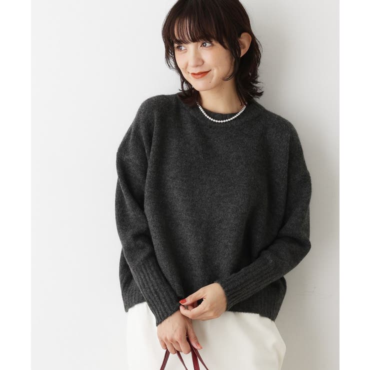 【洗える】クルーネックワイドニット | Dessin | 詳細画像13 