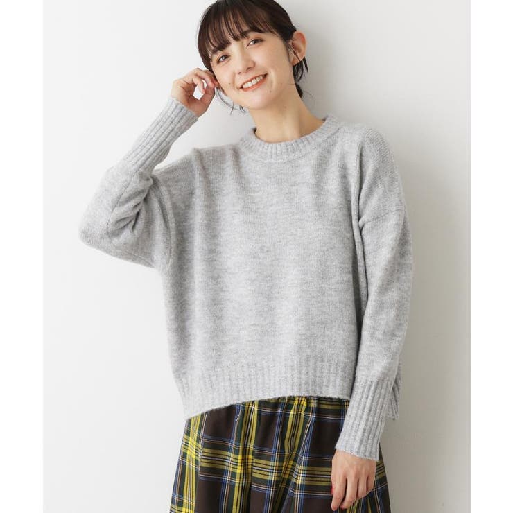 【洗える】クルーネックワイドニット | Dessin | 詳細画像8 