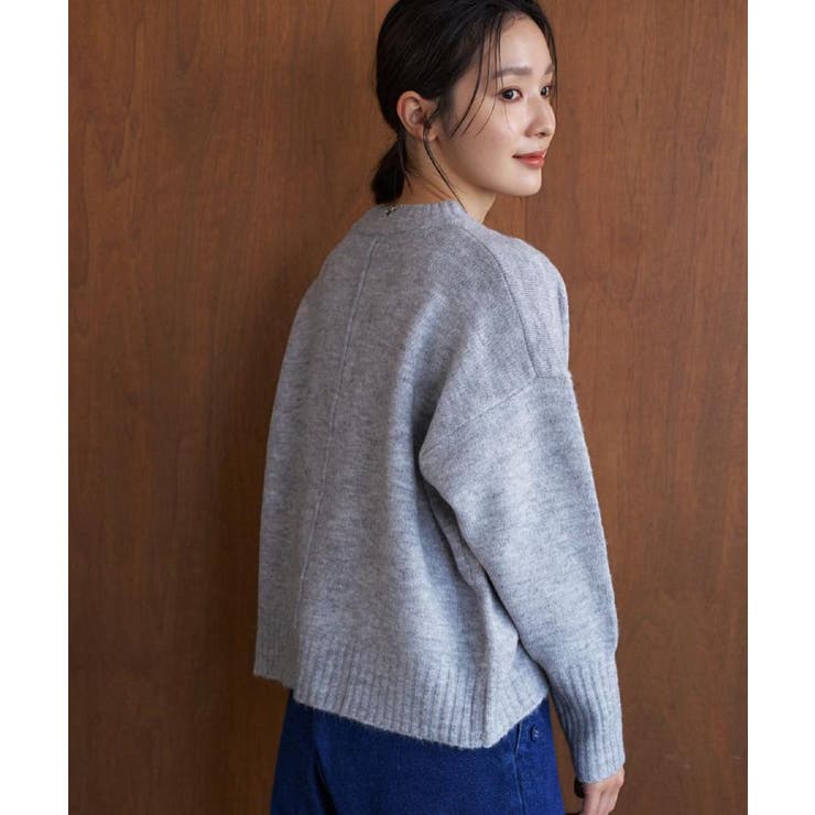 【洗える】クルーネックワイドニット | Dessin | 詳細画像5 