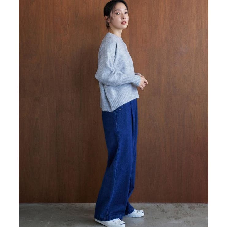 【洗える】クルーネックワイドニット | Dessin | 詳細画像7 