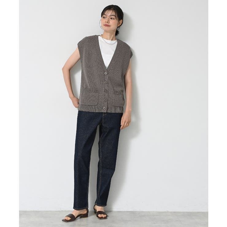 【洗える】フレンチスリーブニットベスト | Dessin | 詳細画像7 
