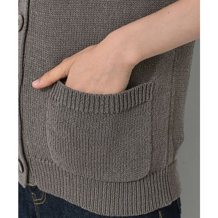 【洗える】フレンチスリーブニットベスト | Dessin | 詳細画像14 