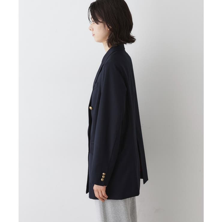 ウール混ダブルジャケット | Dessin | 詳細画像10 