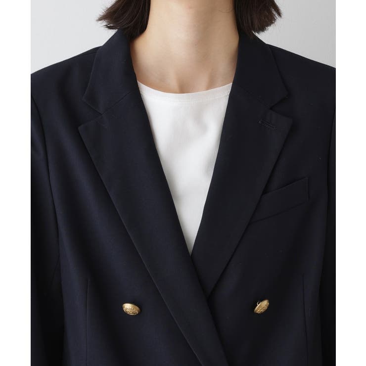ウール混ダブルジャケット | Dessin | 詳細画像12 