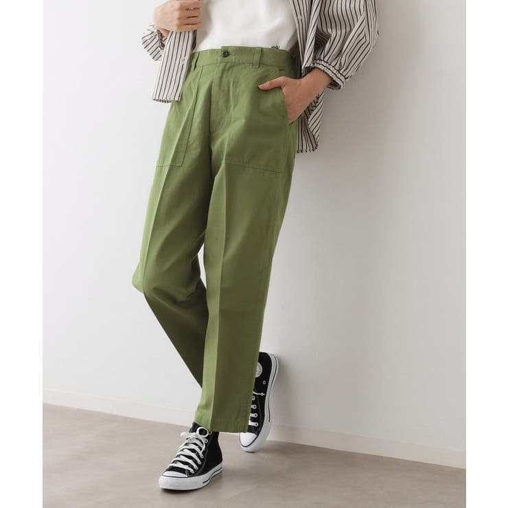 【洗える】パッチポケットワークパンツ | Dessin | 詳細画像2 