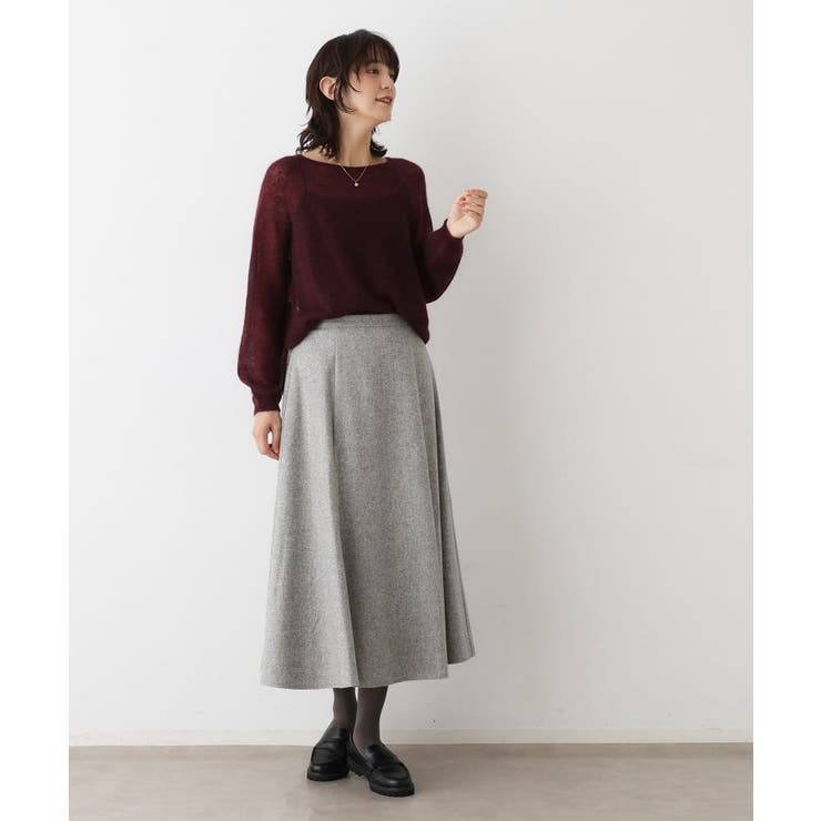 【洗える】ツイードフレアスカート | Dessin | 詳細画像2 