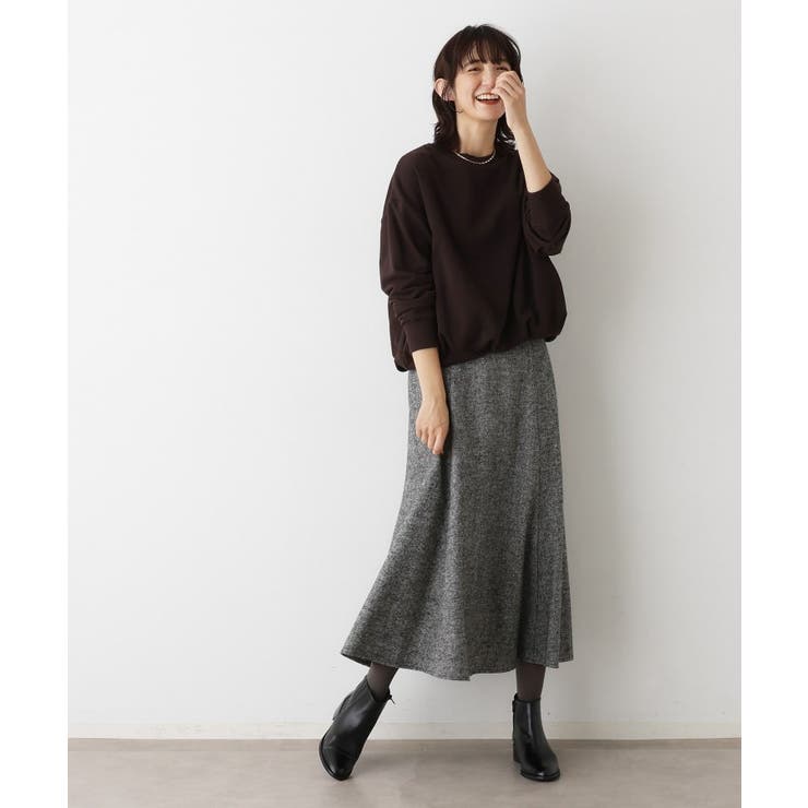 【洗える】ツイードフレアスカート | Dessin | 詳細画像7 