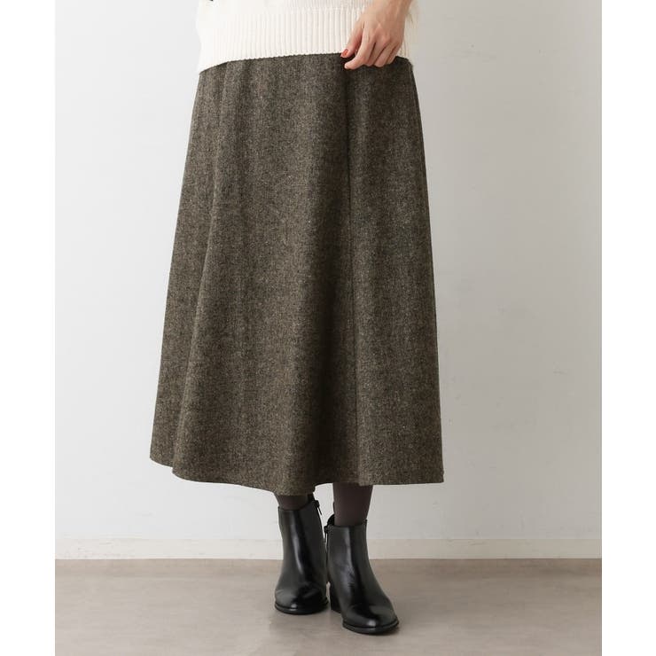 【洗える】ツイードフレアスカート | Dessin | 詳細画像9 
