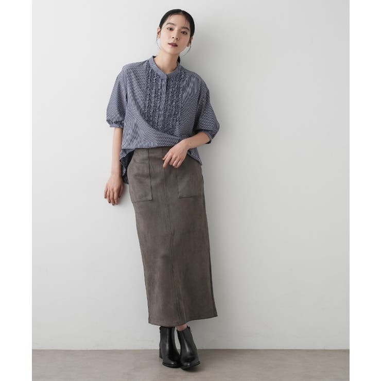 【セットアップ可・洗える】マシュマロスウェードスカート | Dessin | 詳細画像2 