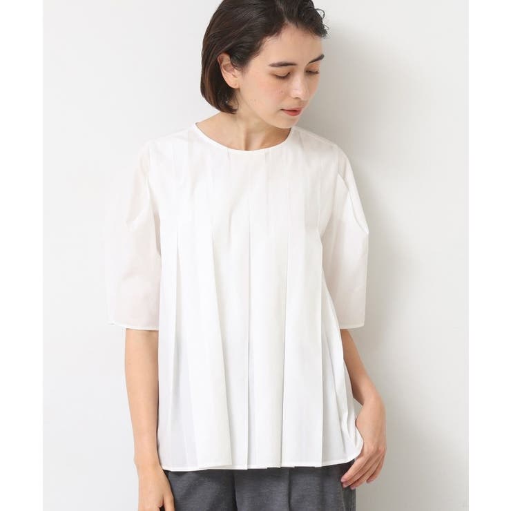 【洗える】タックデザインブラウス | Dessin | 詳細画像1 