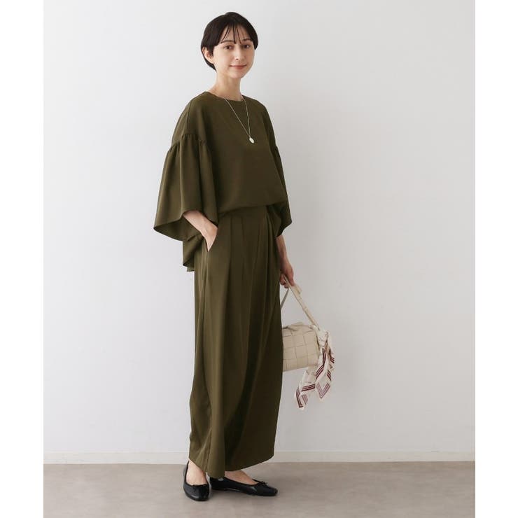 【セットアップ可・洗える】フレアスリーブブラウス | Dessin | 詳細画像3 