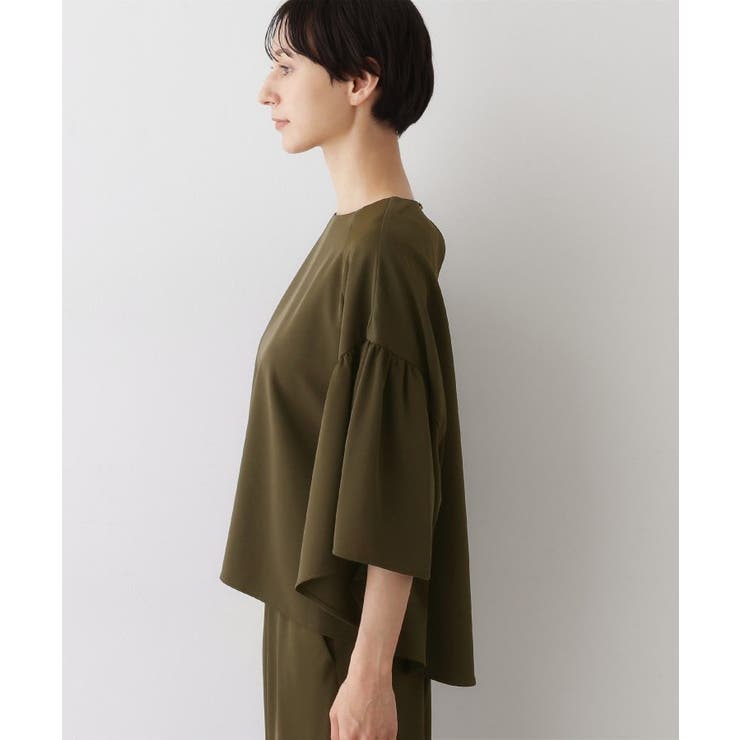 【セットアップ可・洗える】フレアスリーブブラウス | Dessin | 詳細画像14 