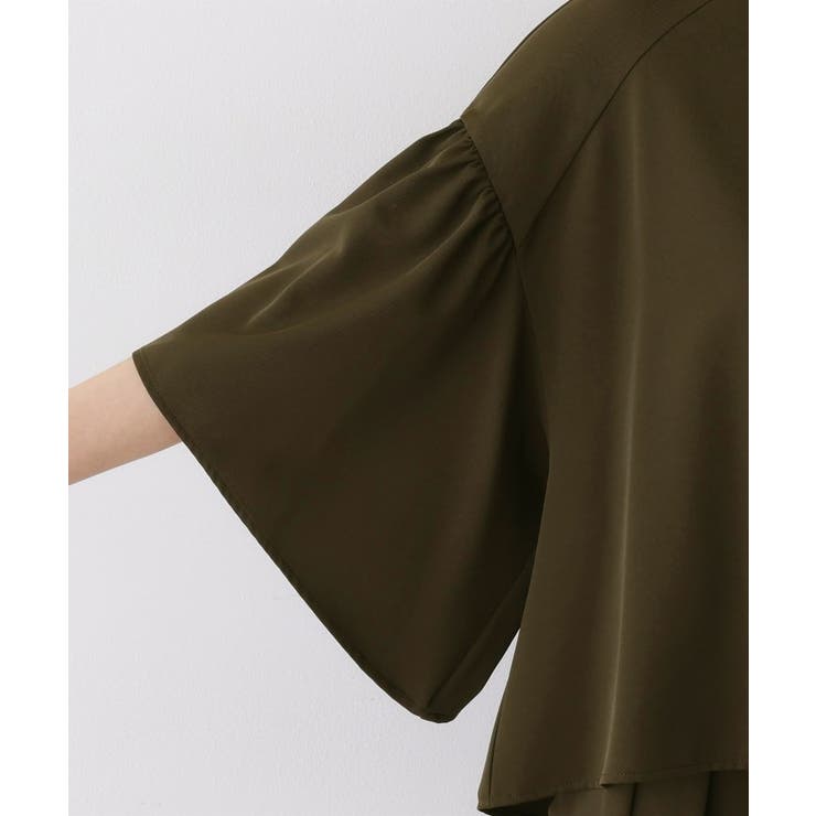 【セットアップ可・洗える】フレアスリーブブラウス | Dessin | 詳細画像18 