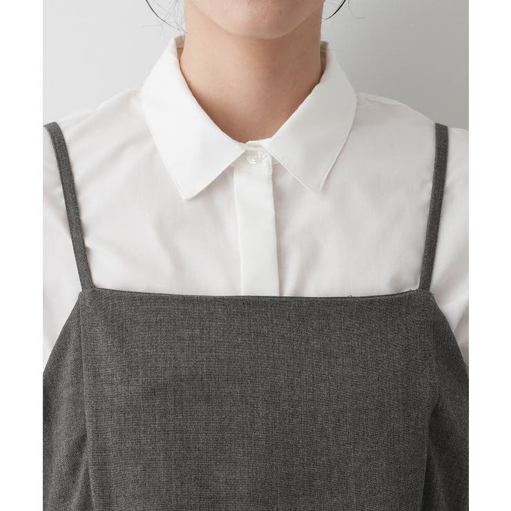 【セットアップ可・洗える】ギャザーレイヤードキャミソール | Dessin | 詳細画像12 