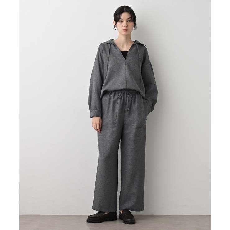 【セットアップ可/洗える】ツイードライクスキッパーシャツ | Dessin | 詳細画像7 