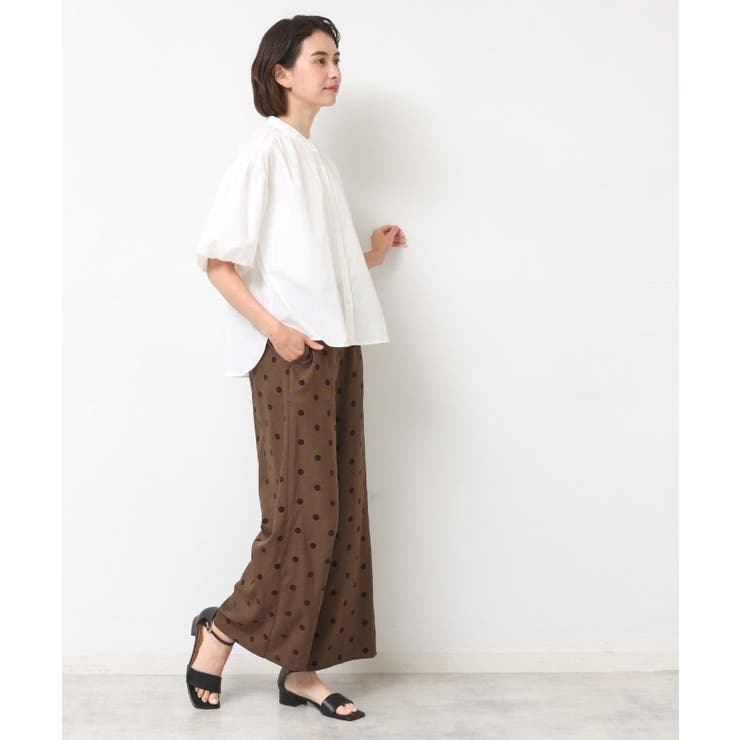 【洗える】バルーンスリーブバッグギャザーブラウス | Dessin | 詳細画像3 