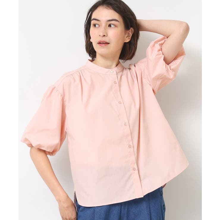 【洗える】バルーンスリーブバッグギャザーブラウス | Dessin | 詳細画像9 