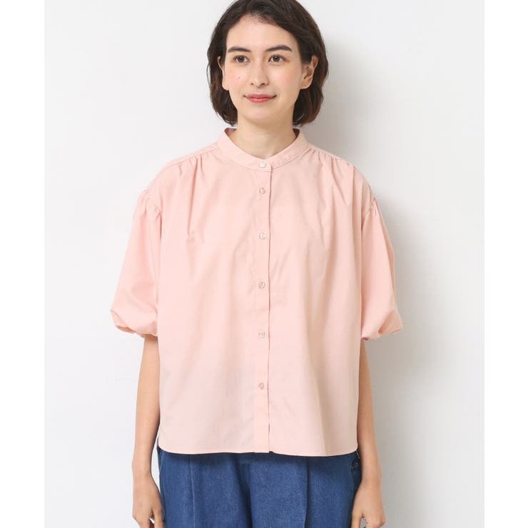 【洗える】バルーンスリーブバッグギャザーブラウス | Dessin | 詳細画像13 