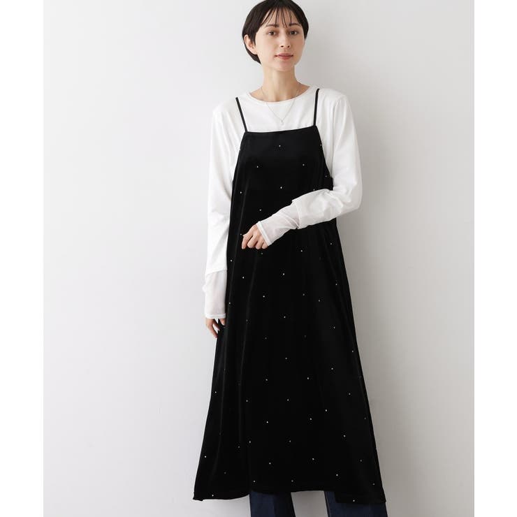 【前後2WAY/洗える】ベロアワンピース | Dessin | 詳細画像17 