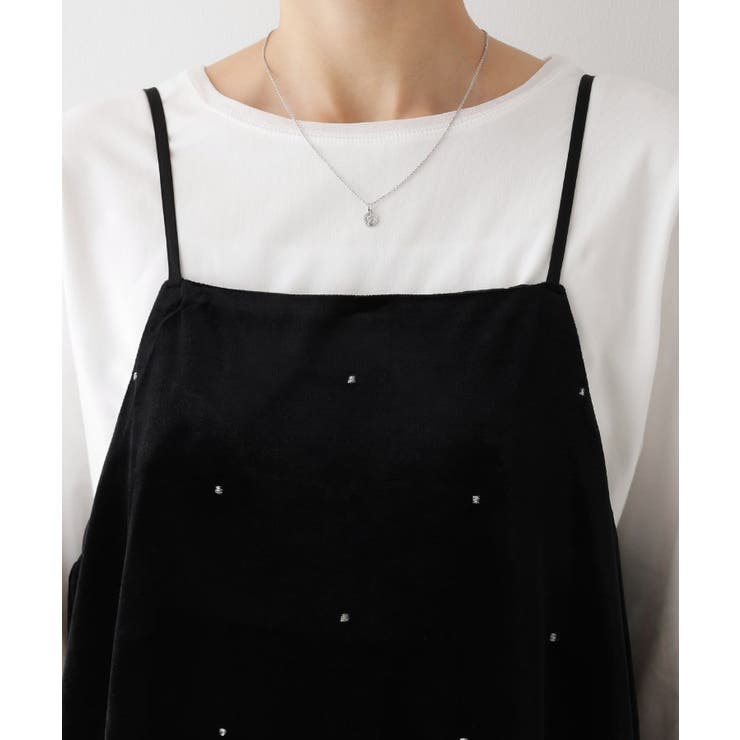 【前後2WAY/洗える】ベロアワンピース | Dessin | 詳細画像25 