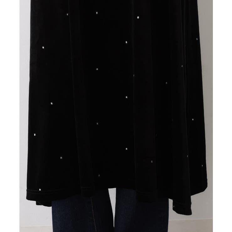 【前後2WAY/洗える】ベロアワンピース | Dessin | 詳細画像28 