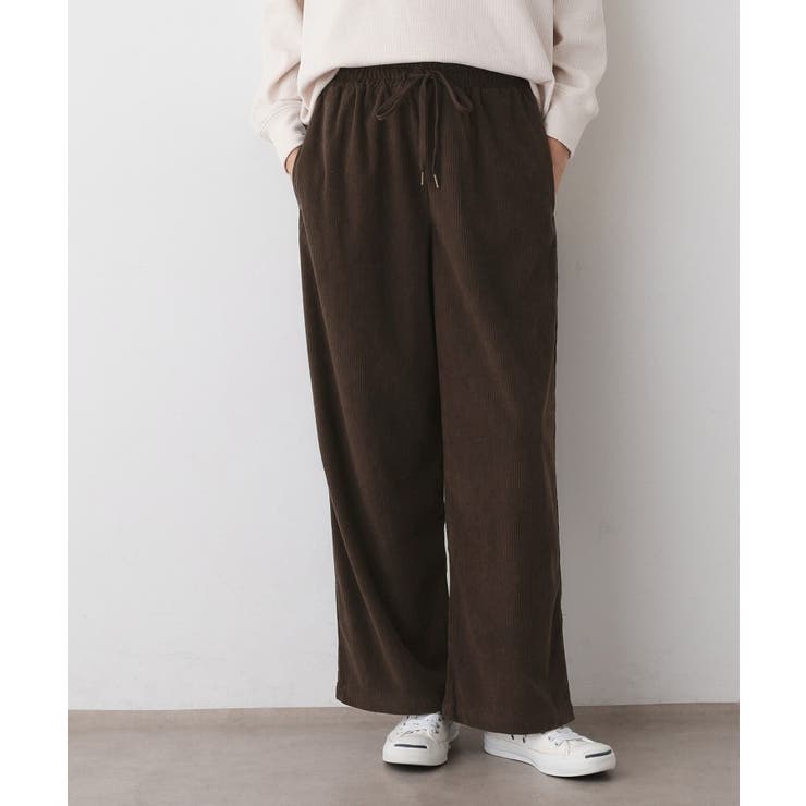 【ウエストゴム・洗える】ソフトコーデュロイイージーパンツ | Dessin | 詳細画像9 