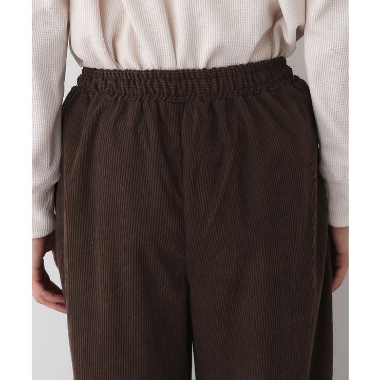 【ウエストゴム・洗える】ソフトコーデュロイイージーパンツ | Dessin | 詳細画像17 