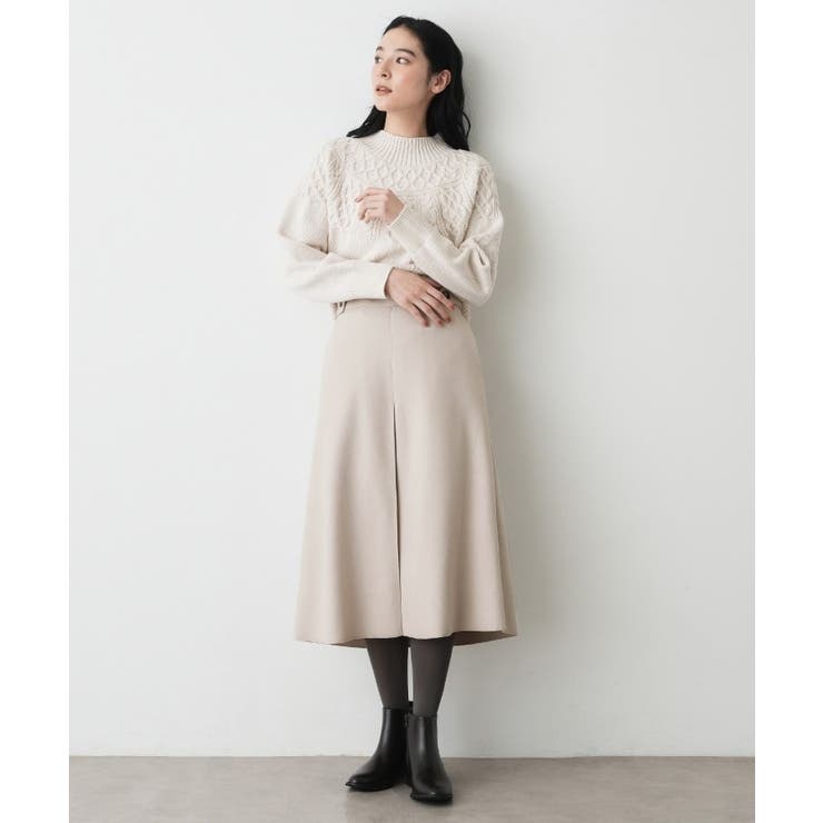 メルトンジャージボックスタックスカート | Dessin | 詳細画像11 