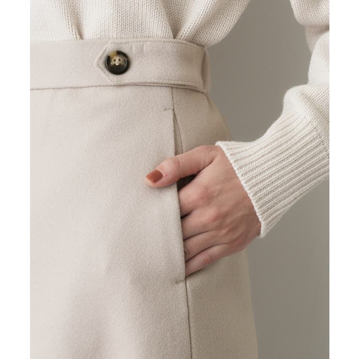 メルトンジャージボックスタックスカート | Dessin | 詳細画像18 