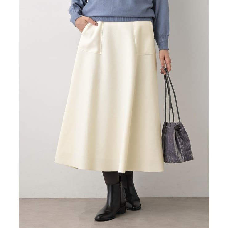 メルトンジャージフレアスカート | Dessin | 詳細画像2 