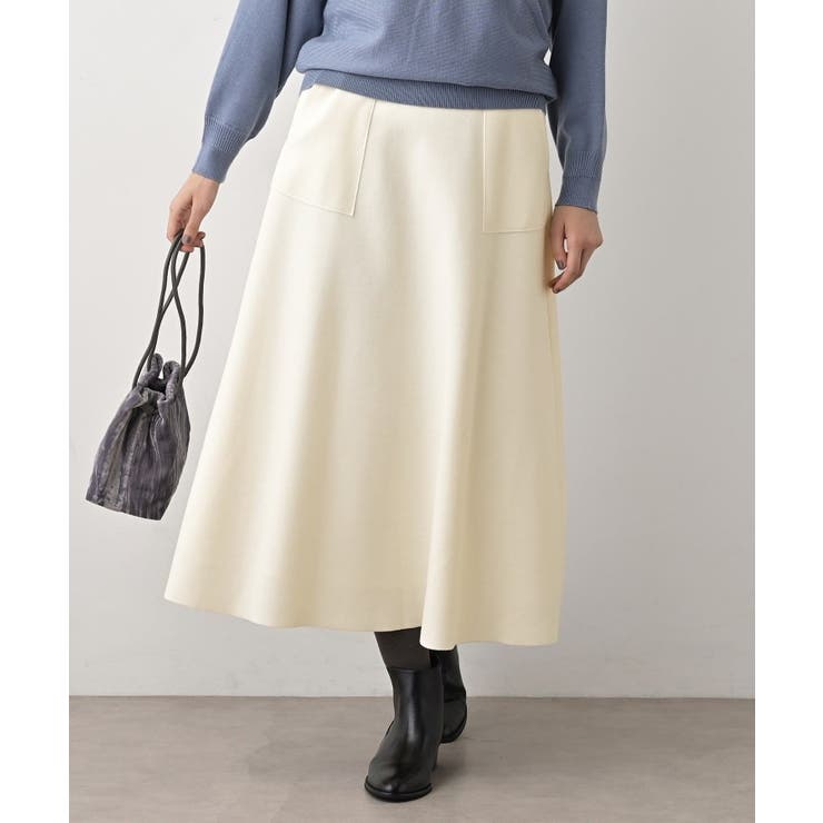 メルトンジャージフレアスカート | Dessin | 詳細画像3 