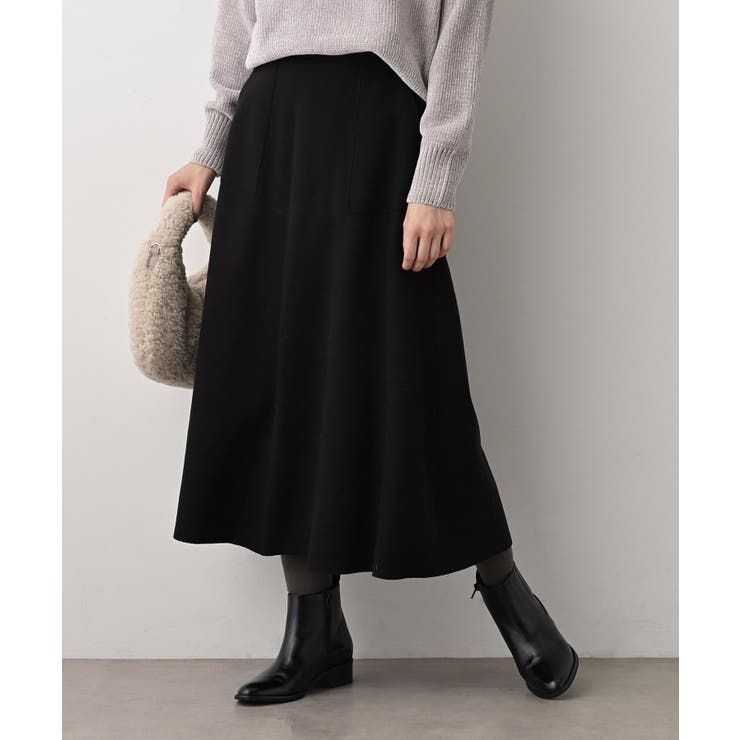 メルトンジャージフレアスカート | Dessin | 詳細画像8 