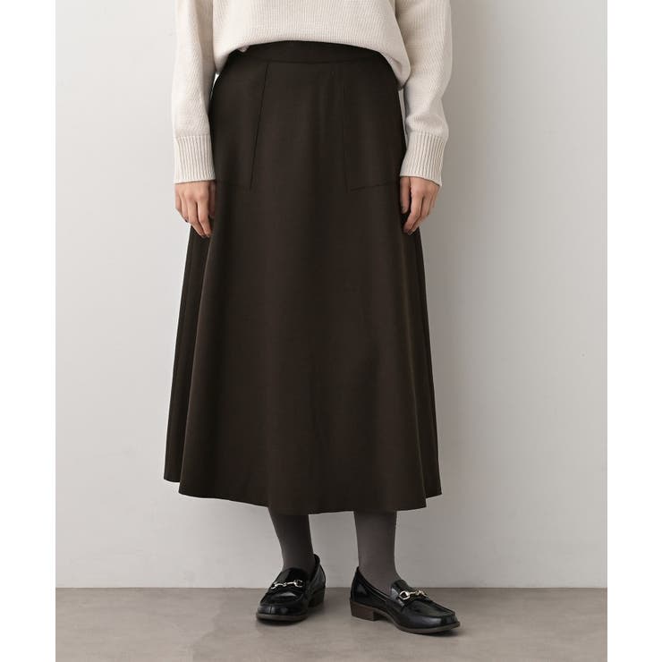 メルトンジャージフレアスカート | Dessin | 詳細画像13 