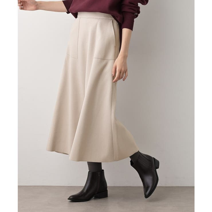 メルトンジャージフレアスカート | Dessin | 詳細画像16 