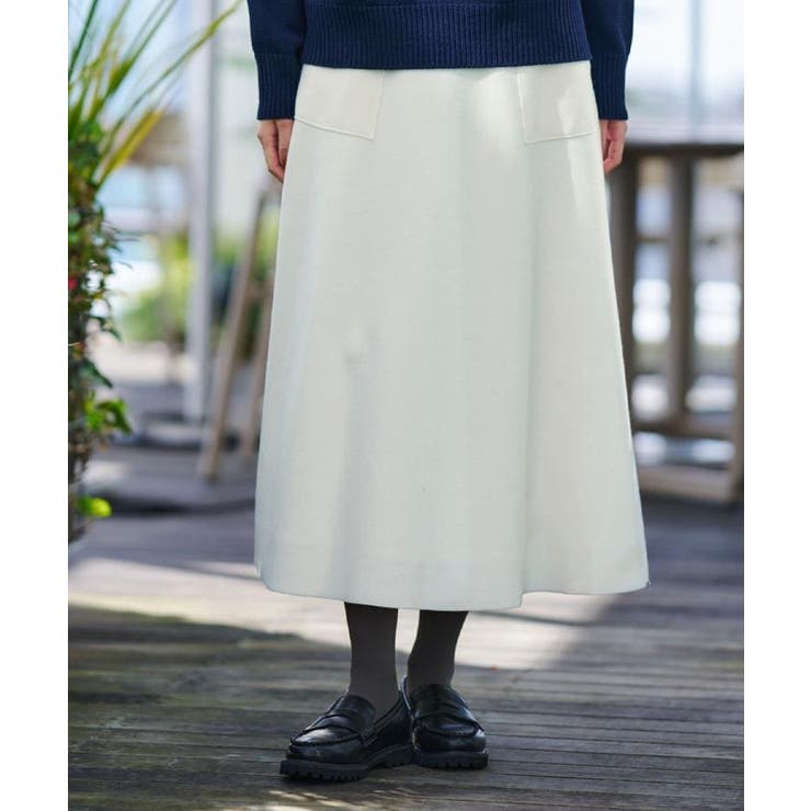 メルトンジャージフレアスカート | Dessin | 詳細画像5 