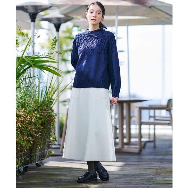 メルトンジャージフレアスカート | Dessin | 詳細画像6 