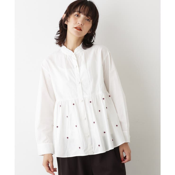 【洗える/インド製】ビーズ刺繍ペプラムブラウス | Dessin | 詳細画像2 