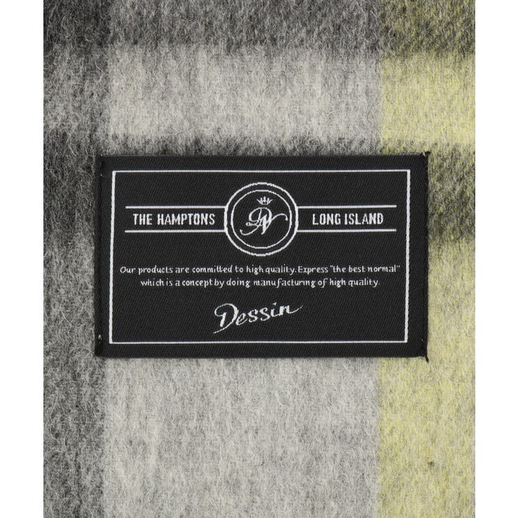 バイカラーチェックストール | Dessin | 詳細画像3 