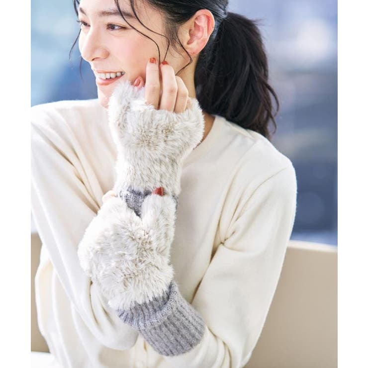 フェイクファーアームウォーマー | Dessin | 詳細画像1 