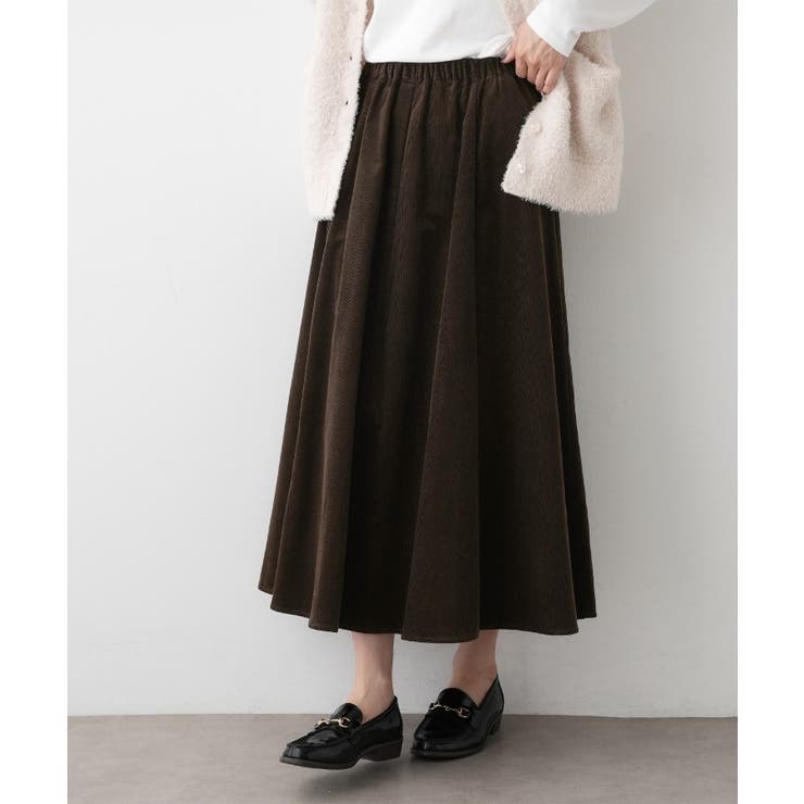 【洗える】コーデュロイフレアスカート | Dessin | 詳細画像1 