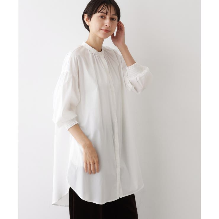 【洗える】ラグランスリーブチュニックシャツ | Dessin | 詳細画像2 