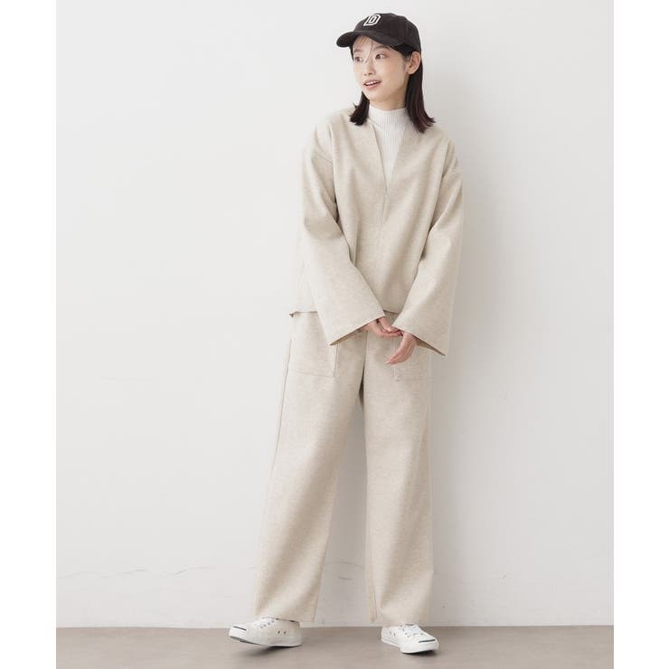 【セットアップ可/洗える】メルトンリラクシーパンツ | Dessin | 詳細画像7 