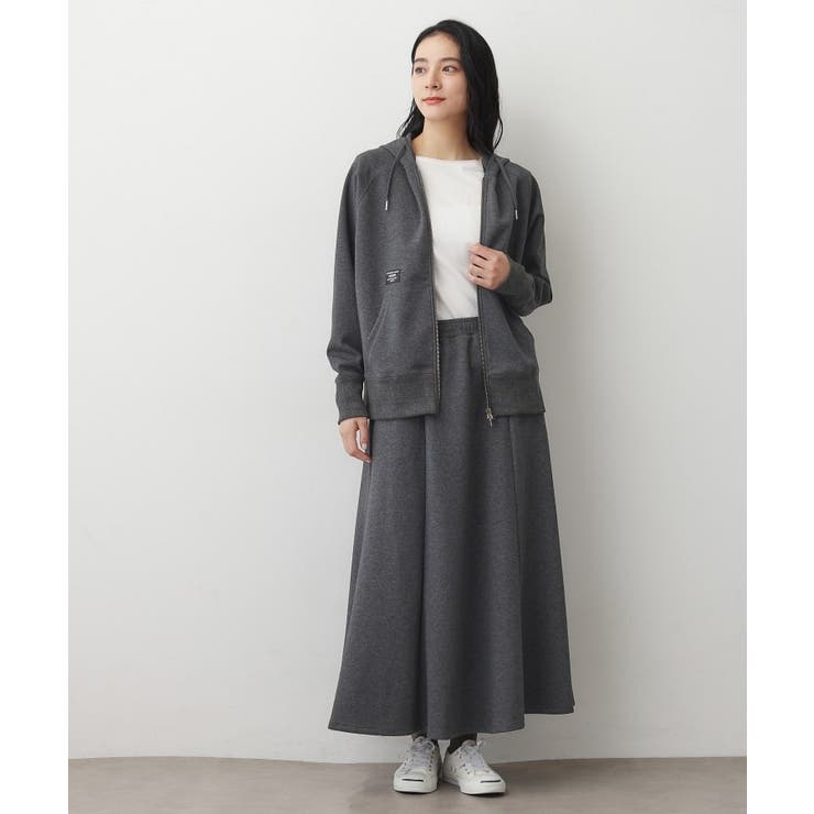 【ウエストゴム/洗える】ダンボールコットンフレアスカート | Dessin | 詳細画像7 