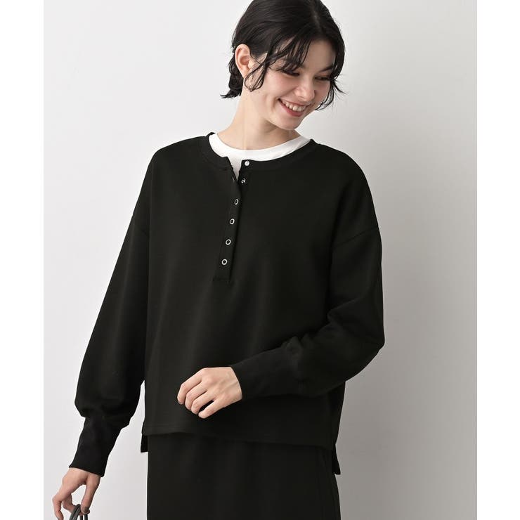 【セットアップ可/洗える】ヘンリーネックプルオーバー | Dessin | 詳細画像2 