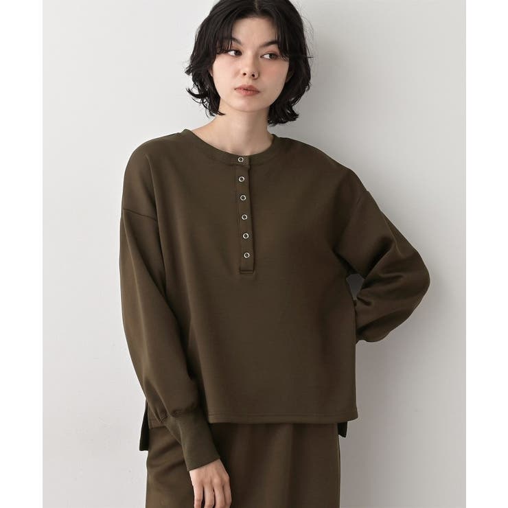 【セットアップ可/洗える】ヘンリーネックプルオーバー | Dessin | 詳細画像5 