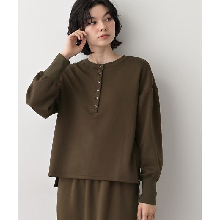 【セットアップ可/洗える】ヘンリーネックプルオーバー | Dessin | 詳細画像6 