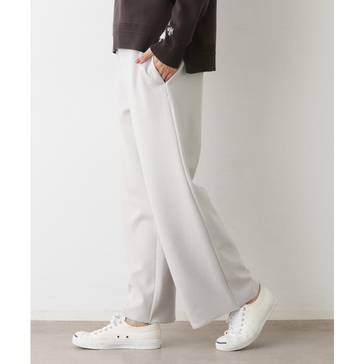 【セットアップ可/洗える】ドライタッチジョーゼットリラクシーパンツ | Dessin | 詳細画像10 