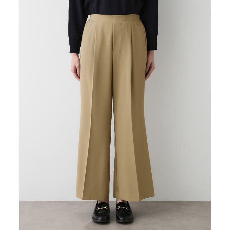 【洗える】マットドレープニーハイフレアパンツ | Dessin | 詳細画像9 