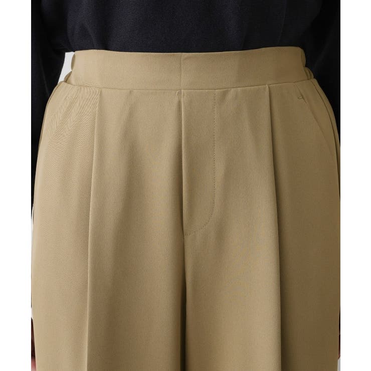 【洗える】マットドレープニーハイフレアパンツ | Dessin | 詳細画像12 