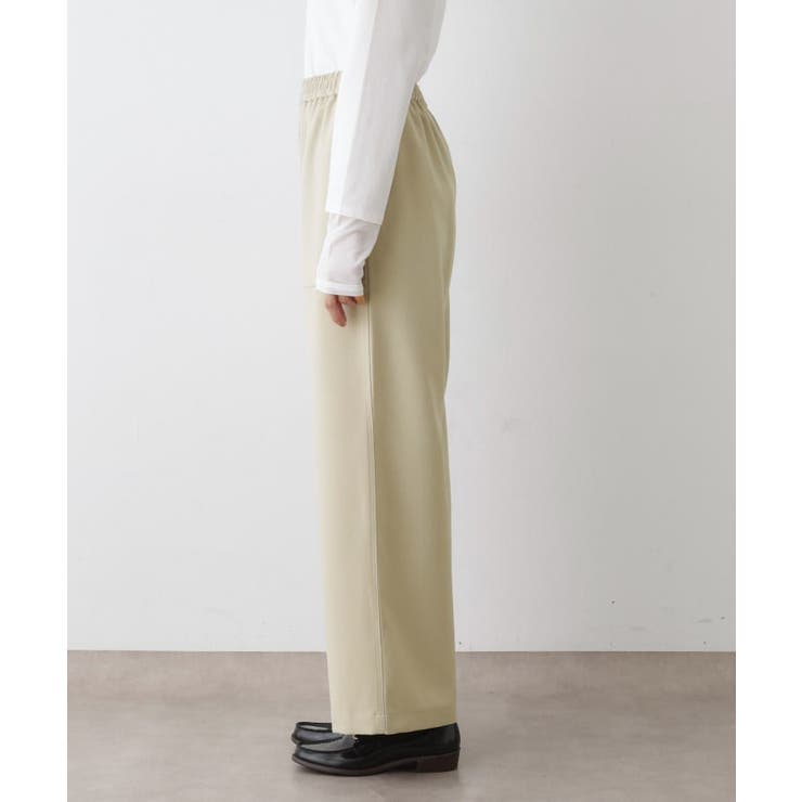 【ウエストゴム・洗える】コンフォートワイドパンツ | Dessin | 詳細画像14 